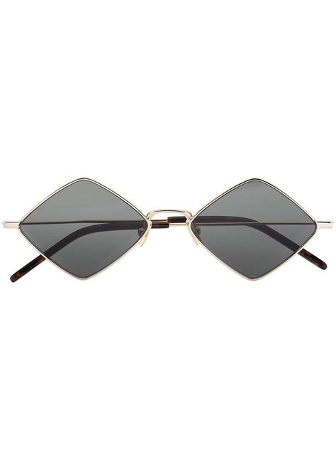 saint laurent eyewear lisa diamond-frame sunglasses